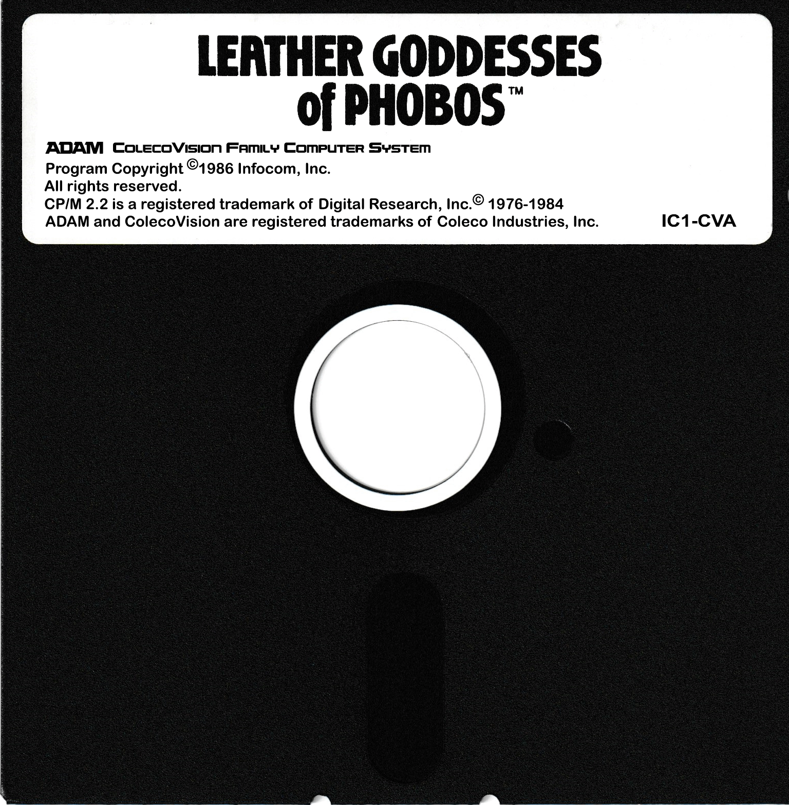Leather Goddess of Phobos Floppy Disk